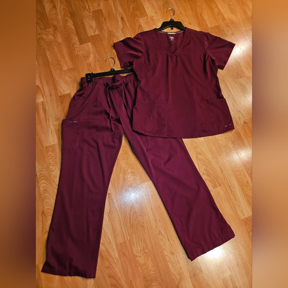 Burgundy Scrubs
